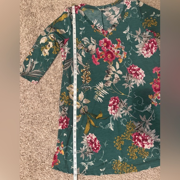 Floral Green Dress small - Picture 4 of 4